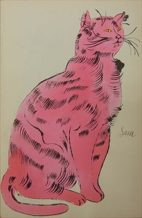 アンディ・ウォーホル「サムという名の猫 Ⅳ.56」