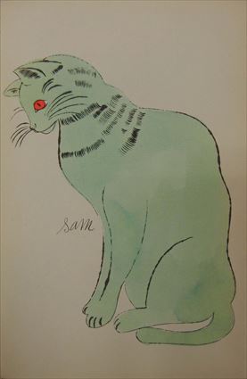 アンディ・ウォーホル「サムという名の猫 Ⅳ.60」