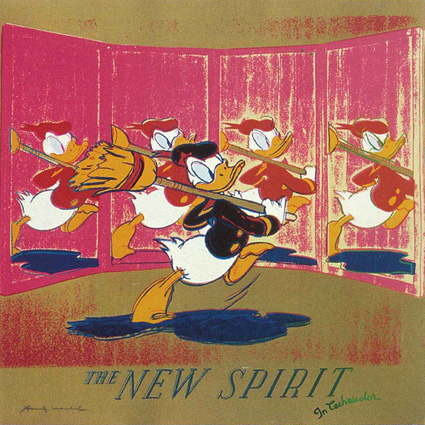 アンディ・ウォーホル「THE NEW SPIRIT (DONALD DUCK)」