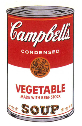 アンディ・ウォーホル「キャンベルスープ(CAMPBELL'S SOUP VEGETABLE)」