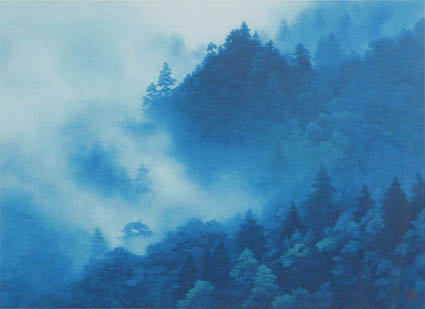 東山魁夷「雲立つ嶺（新復刻画）」