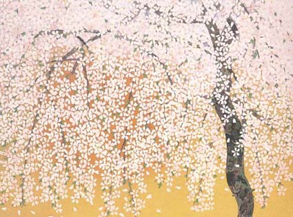 中島千波「枝垂桜 (1)」